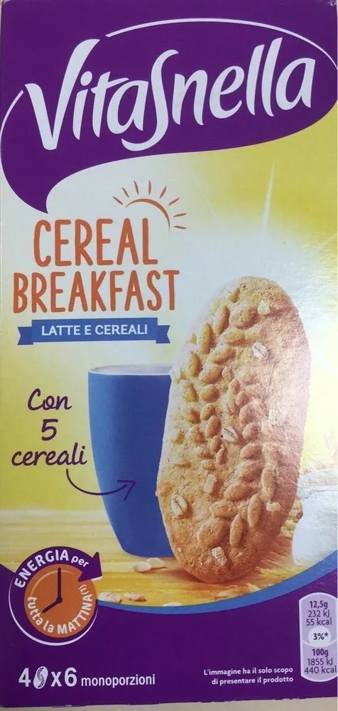 Vitasnella Cereal Breakfast Latte E Cereali 300g