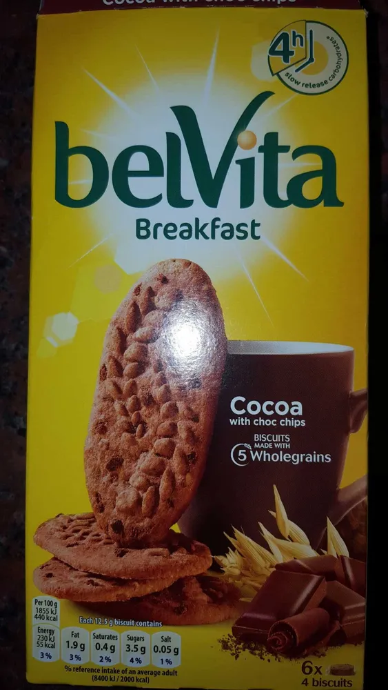 Belvita breakfast biscuits-breakfast cocoa with choco chip