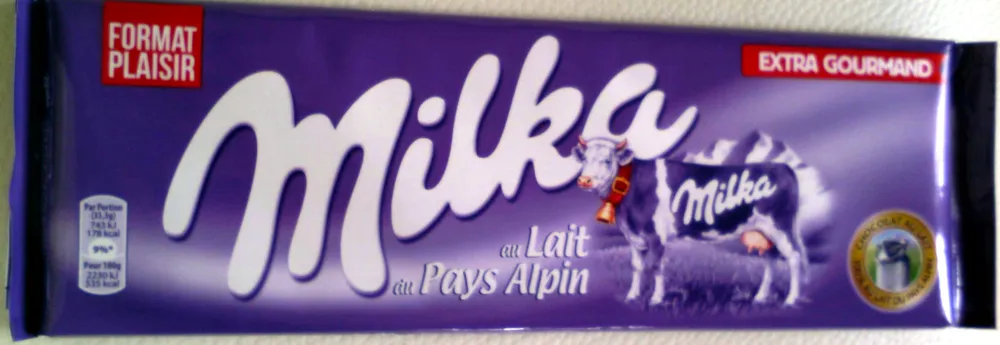 Chocolat au lait du pays alpin