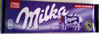 Chocolat au lait du pays alpin