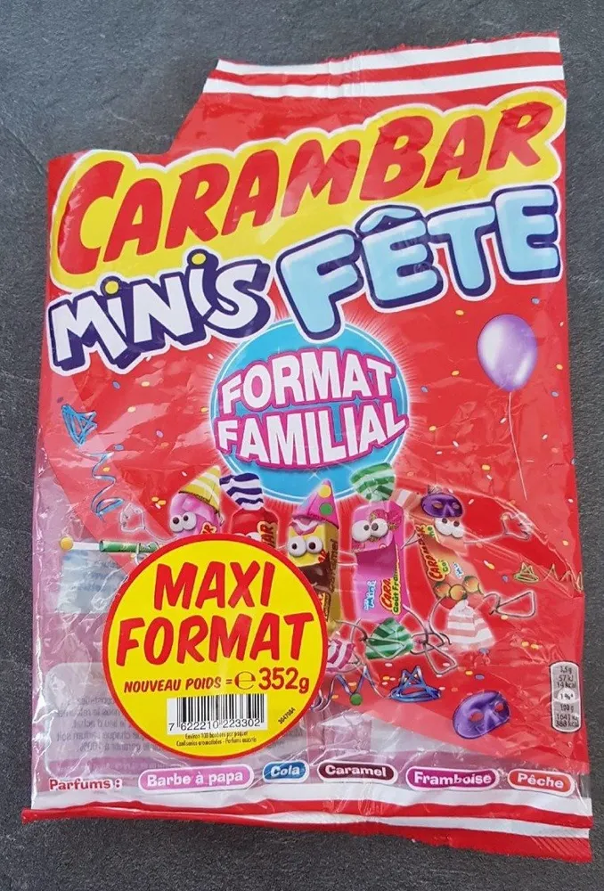 Bonbons minis parfums assortis Carambar