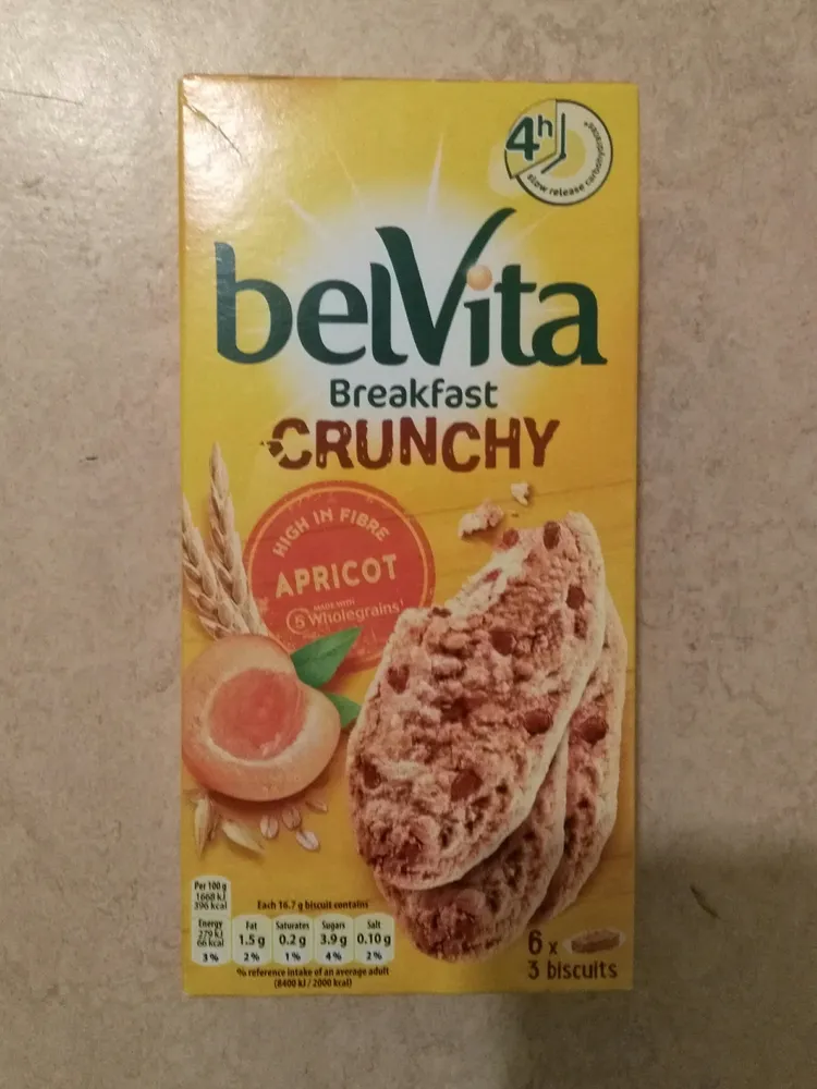 Belvita Breakfast Biscuits Crunchy Apricot Biscuit