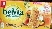 Biscuits aux céréales fourrés au yaourt et à l'abricot