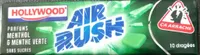 Chewing Gum sans Sucre air rush menthe et menthe verte