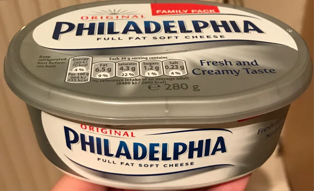 Philadelphia cream cheese-soft plain