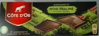 Mignonnette - Chocolat noir fourré au praliné noisettes