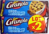 Cookies Gros éclats de chocolat (lot de 2 x 276 g) Maxiformat Granola