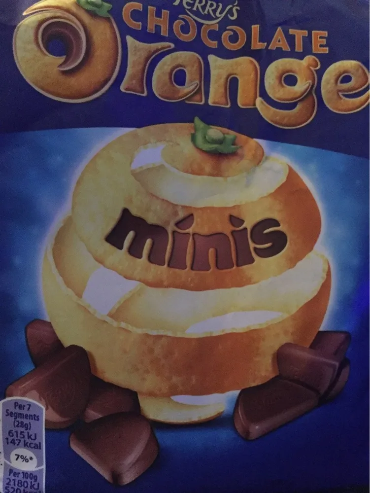 Terry's chocolate orange chocolate pieces bite size