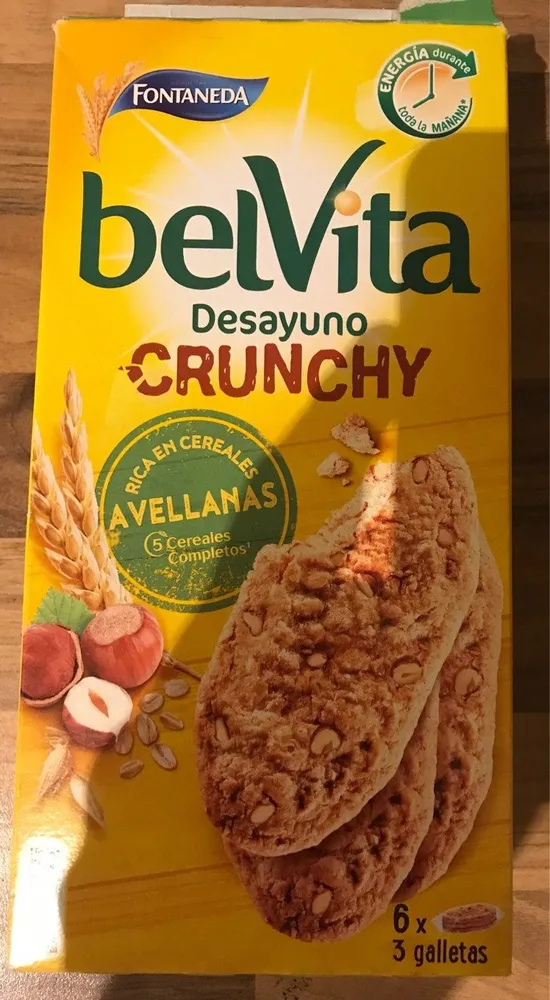 Belvita desayuno crunchy avellanas