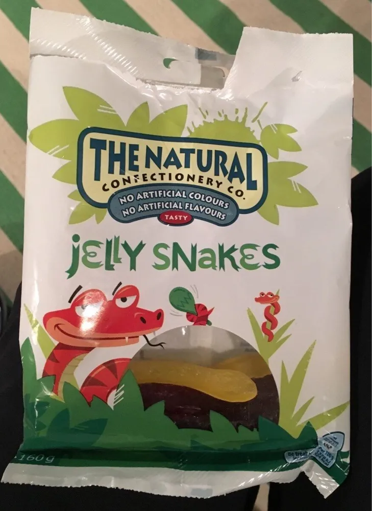 The natural confectionery co. candy jelly snakes