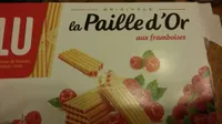 La Paille d'Or - Gaufrettes fourrées à la framboise