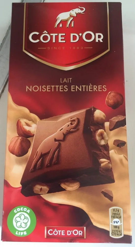 Lait Noisettes Entières