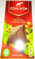 Chocolat noir aux pistaches entières caramélisées