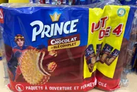 Biscuits fourrés goût chocolat au blé complet
