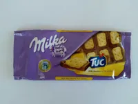 Milka Alpine Milk Chocolate with Salted TUC Cracker