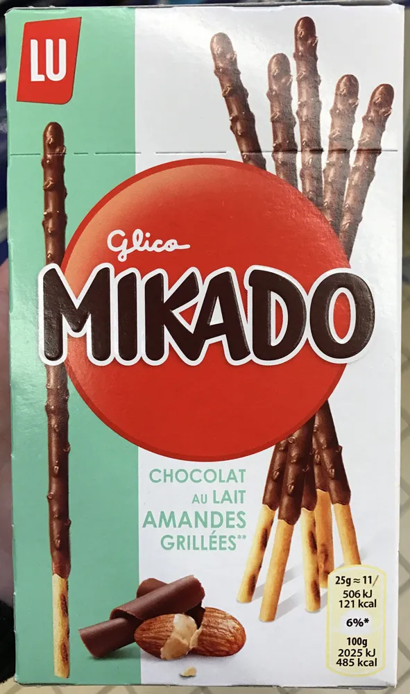 Mikado Chocolat au lait amandes grillées