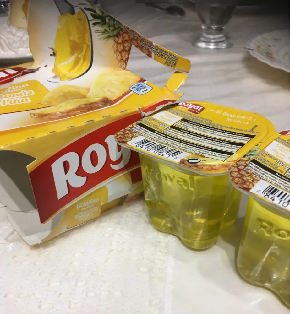 Gelatine saveur ananas