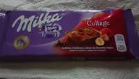 Milka Collage Framboos, Hazelnoot En Stukjes Pure Chocolade