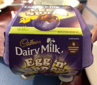 Cadbury egg and spoon chocolate eggs double chocolate
