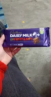 Cadbury dairy milk chocolate bar fruit and nut