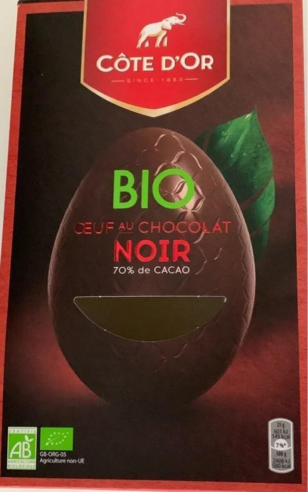 Oeuf au chocolat noir