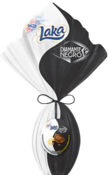 Ovo De Páscoa Laka E Diamante Negro Lacta 480g