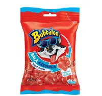 Bala Morango Azedinha Patinhas Bubbaloo Pacote 82,5g