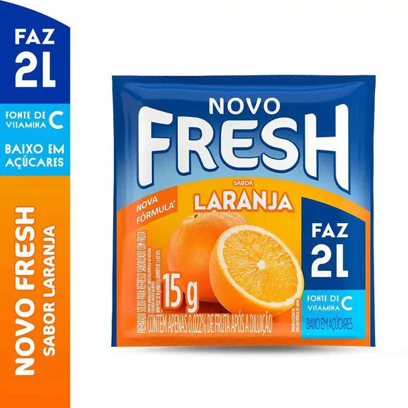 Refresco Em Pó Laranja Fresh Pacote 15g