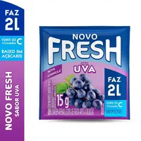 Refresco Em Pó Uva Fresh Pacote 15g