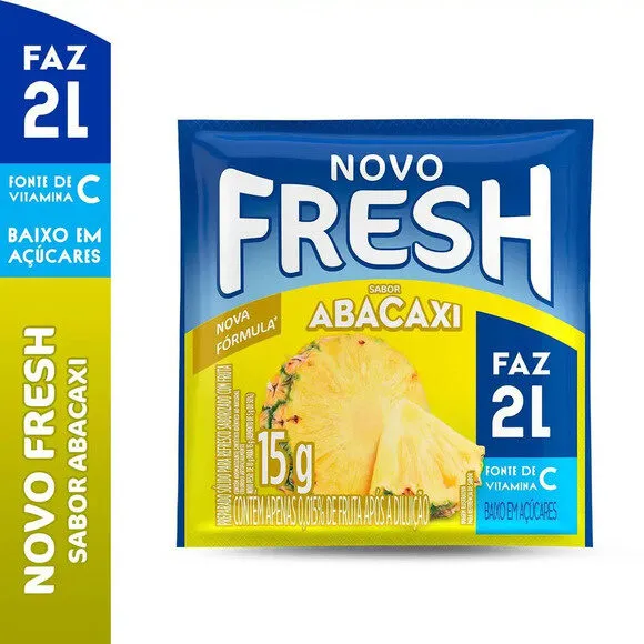 Refresco Em Pó Abacaxi Fresh Pacote 15g