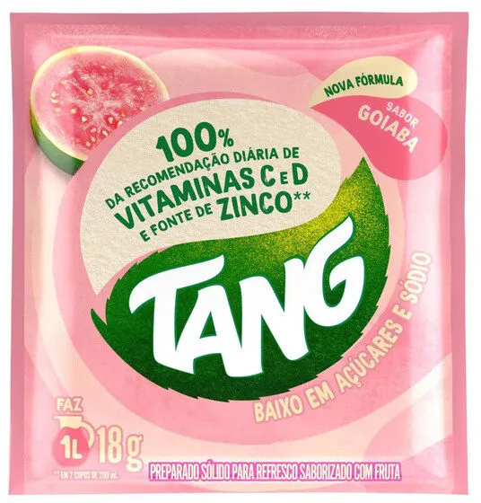Refresco Em Pó Goiaba Tang Pacote 18g