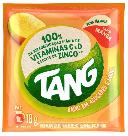 Refresco Em Pó Manga Tang Pacote 18g