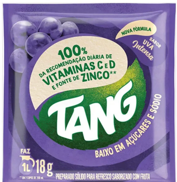 Refresco Em Pó Uva Intensa Tang Pacote 18g