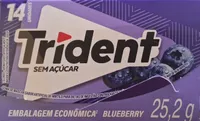 Goma De Mascar Blueberry Zero Açúcar