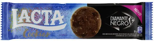 Biscoito Cookie Diamante Negro Lacta Pacote 80g
