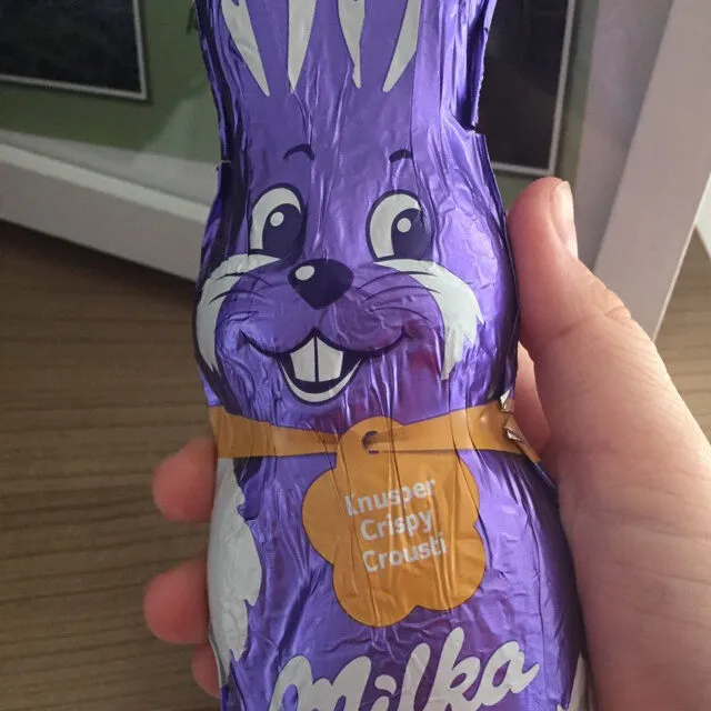 Milka Knusper Vollmilch Hase