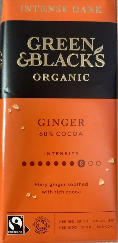 Ginger 60% Cocoa Bar
