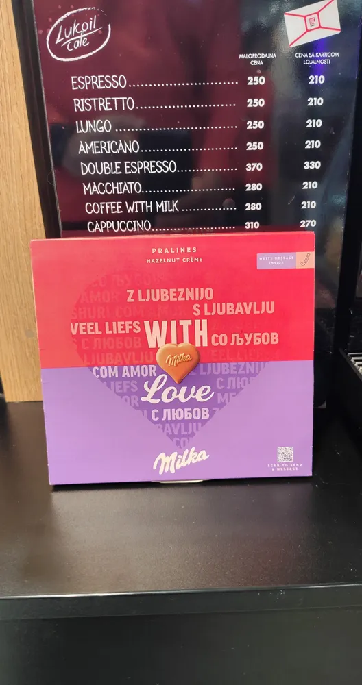 Milka pralinés
