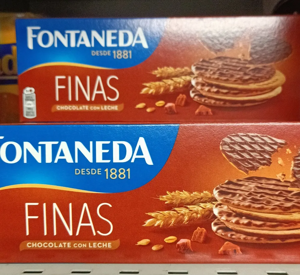 Digestive finas de chocolate con leche