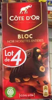 Chocolat noir noisettes entières