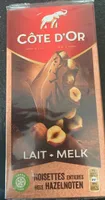 Melk hele hazelnoten