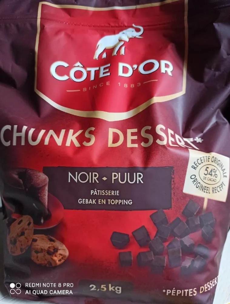 Chunks chocolat noir