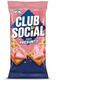 Pack Biscoito Presunto Club Social Pacote 141g 6 Unidades