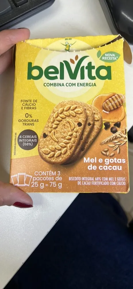 Mel e gotas de cacau