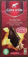 Chocolat noir citron gingembre