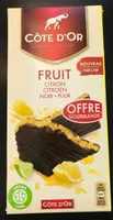 Chocolat noir citron Côte d'Or