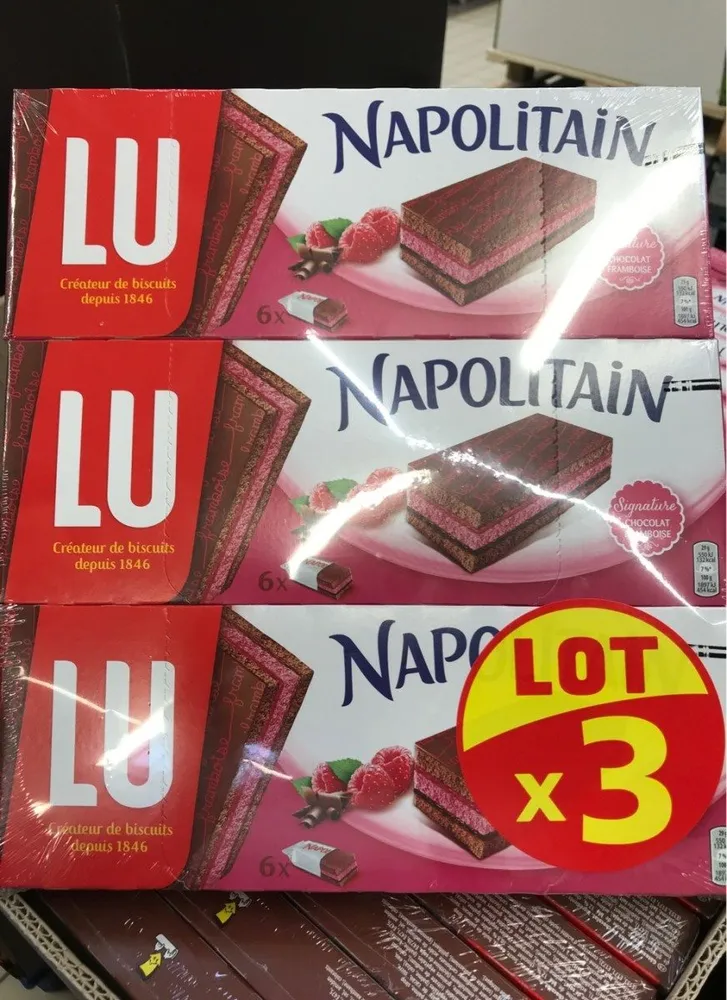 Napolitain chocolat framboise