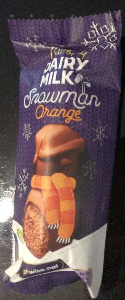 Dairy milk snowman