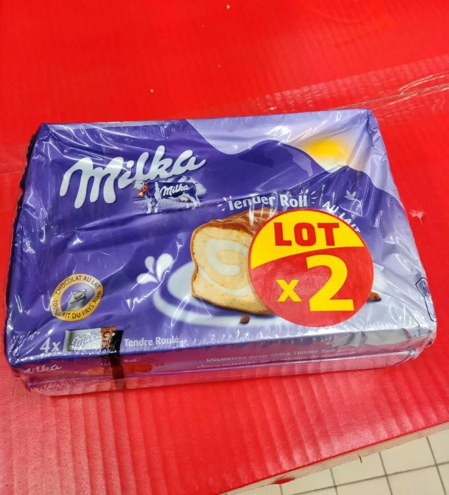 Milka tender roll au lait x2