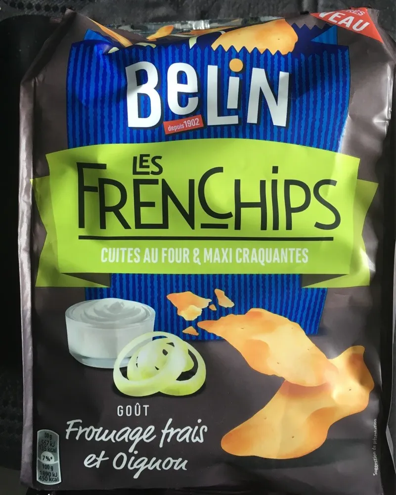 Biscuits apéritif fromage frais oignon Belin